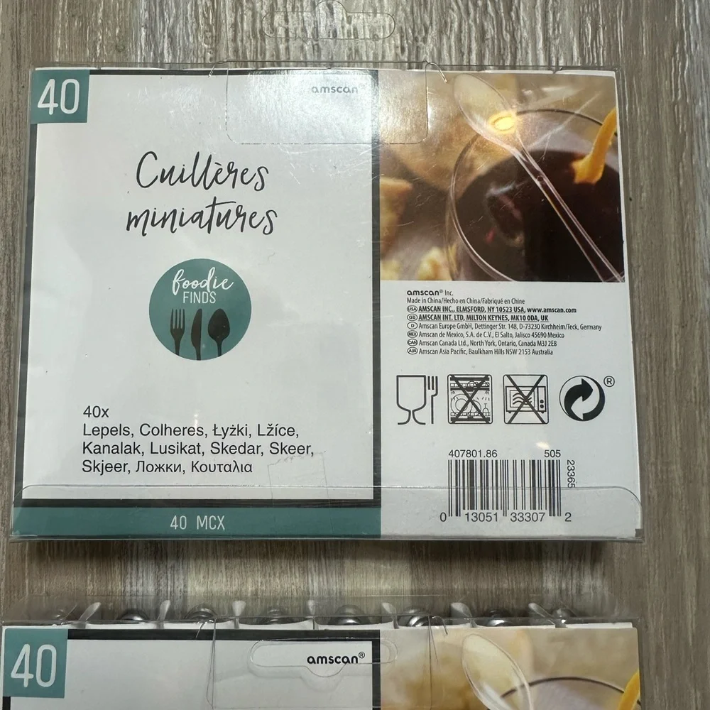 NEW Clear Mini Forks & Spoons - (4) 40 Count Packs!